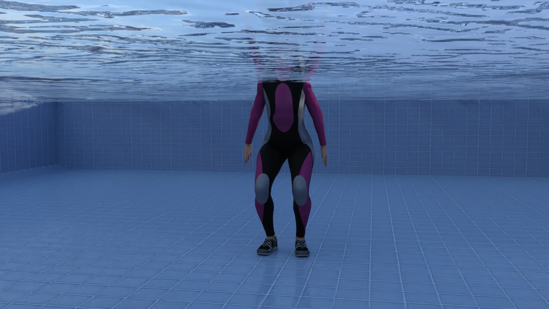 اسکات در آب (Aqua Squats)